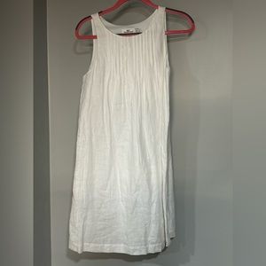 Vineyard Vines 100% Linen Pleated Sleeveless Swing Mini Dress Size 4